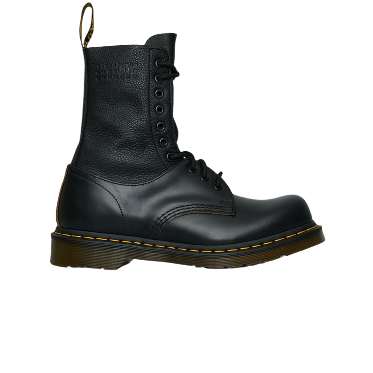 MM6 Maison Margiela × Dr.martens 1490 x Dr. Martens 1490 10-Eye leather combat boots in black - MM