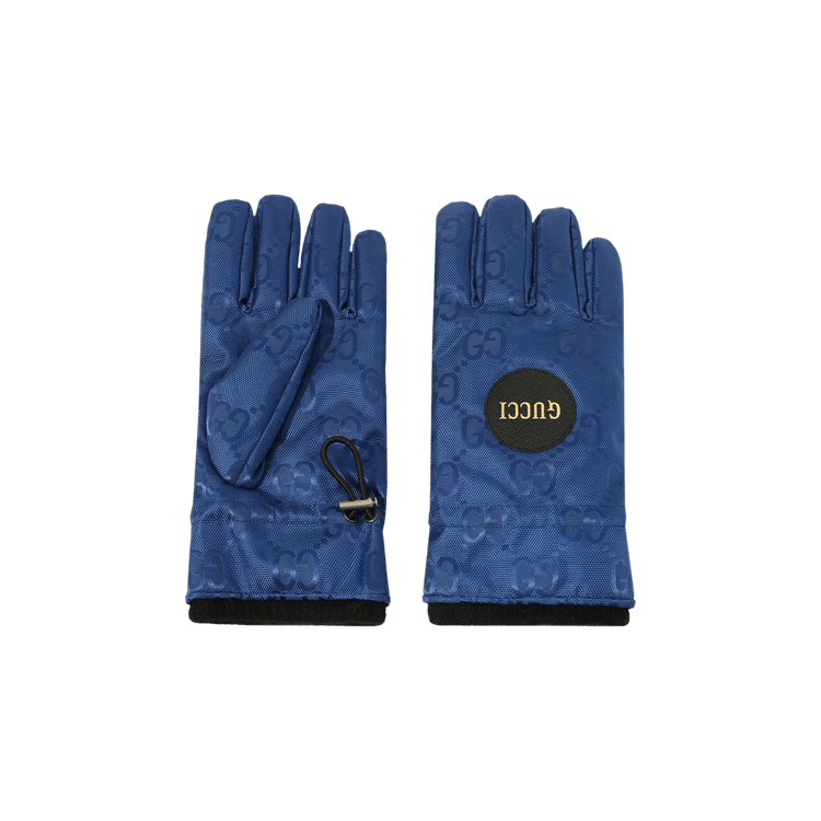 Buy Gucci Monogram Gloves 'Bright Blue' - 652996 4HAEU 4360