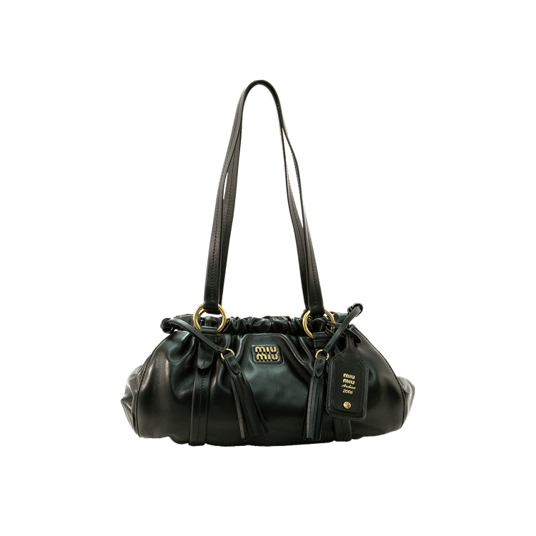 Buy Miu Miu Joie Nappa Leather Shoulder Bag 'Nero' - 5BG306 2CSW