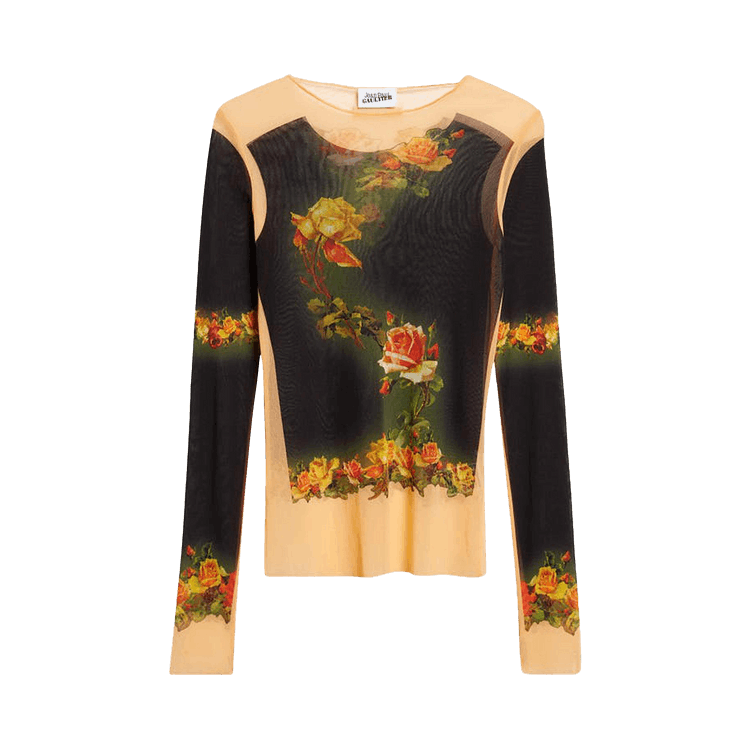 Buy Jean Paul Gaultier Flowers Petit Grand Print Long-Sleeve Top