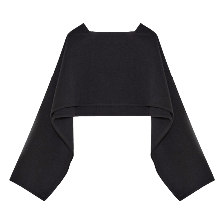 【送料&関税込】Jil Sander Jacquard Cape Jil Sander - Wool cape black - The Corner