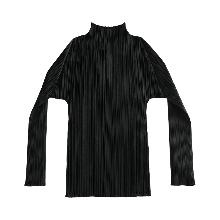Buy Pleats Please Issey Miyake Basics Shirt 'Black' - PP49JK104 15