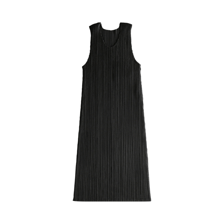 Buy Pleats Please Issey Miyake Basics Dress 'Black' - PP49JT107 15