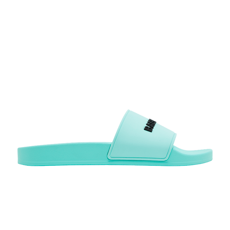 【BALENCIAGA】Full Slide Mint BALENCIAGA Rubber Womens Chunky Slide Sandals 36 Green