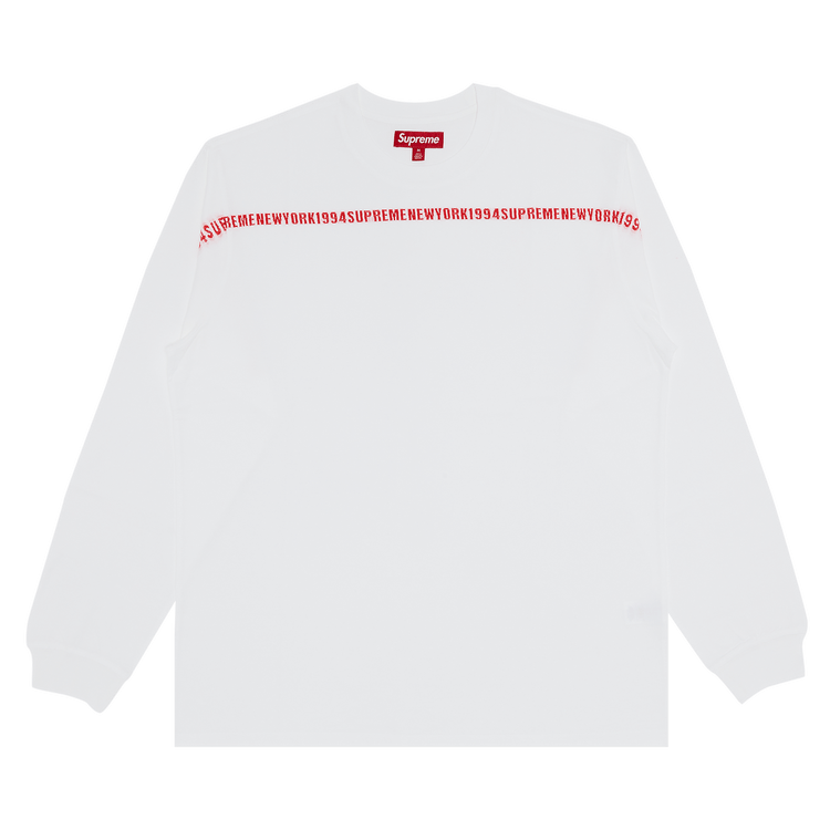 Buy Supreme Intarsia Stripe Long-Sleeve Top 'White