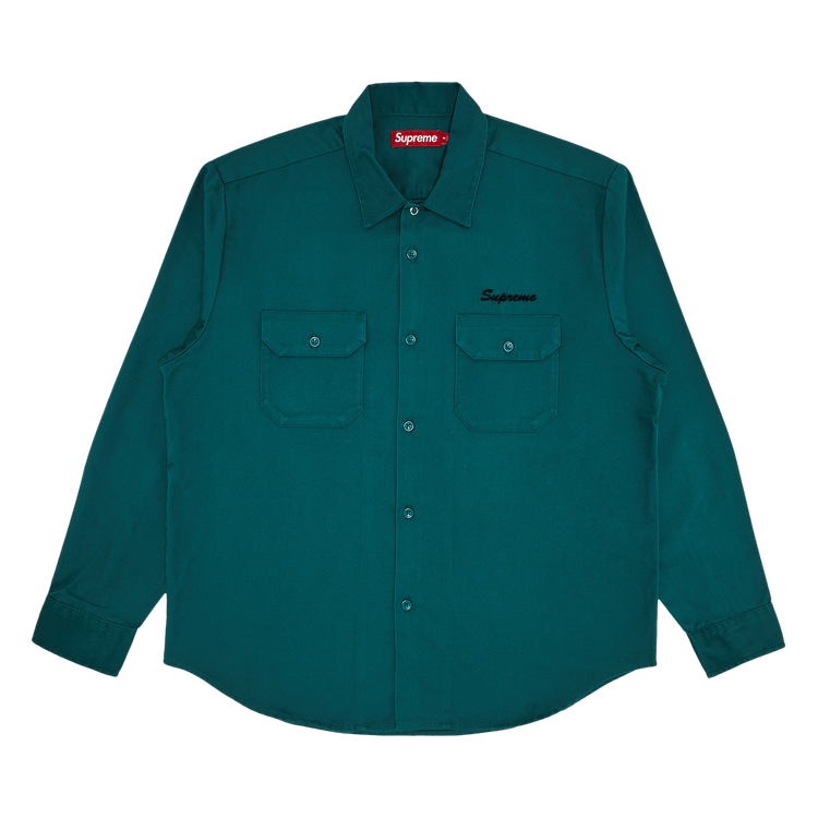 Buy Supreme Mister Cartoon Work Shirt 'Work Green' - FW24S47 WORK