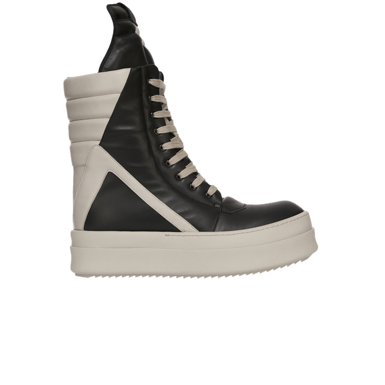 ◆RICK OWENS NEW◆Geobasket レザー スニーカー/Black&Pearl◆ Rick Owens Black & Pearl Mega Geobaskets – Savonches