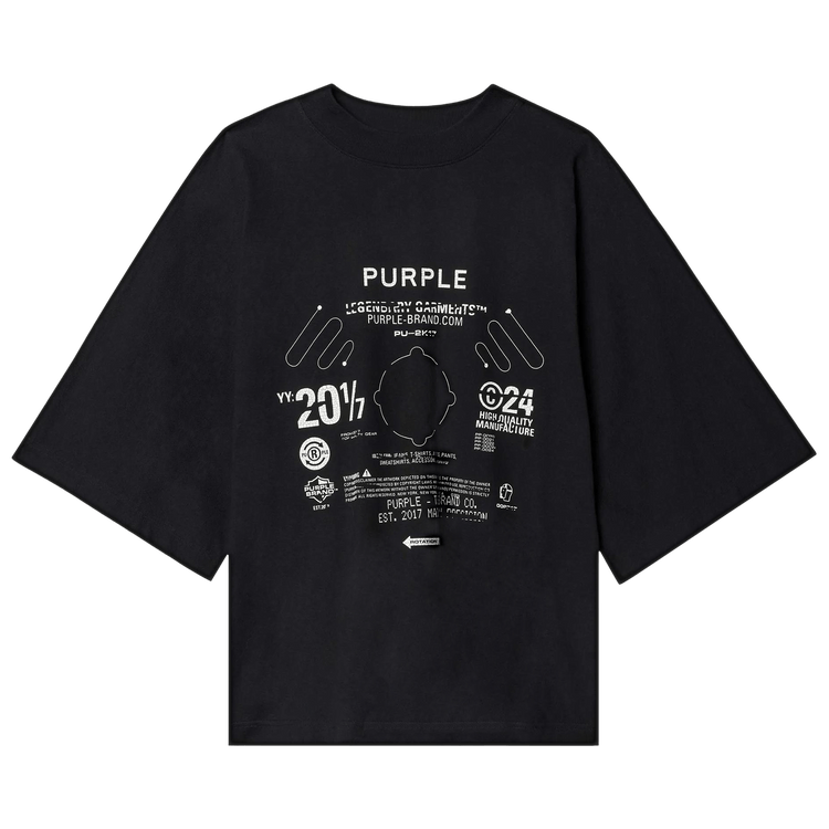 Buy PURPLE BRAND Blade Tee 'Black' - P480 HJBS424 | GOAT