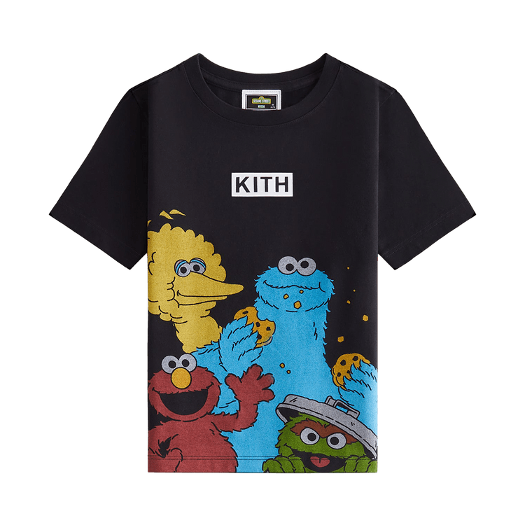 Buy Kith Kids x Sesame Street Family Tee 'Black' - KHK030774 001