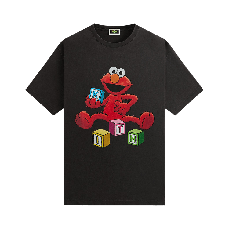 Buy Kith x Sesame Street Alphabet Vintage Tee 'Black