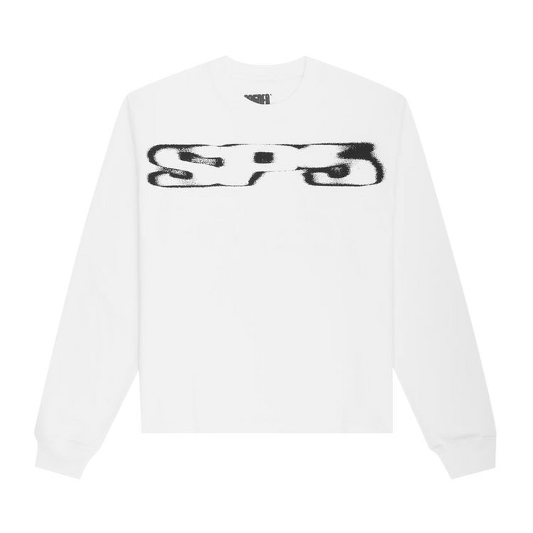 Buy Sp5der Sp5 Blurry Long-Sleeve Tee 'White' - T20FW24WHT