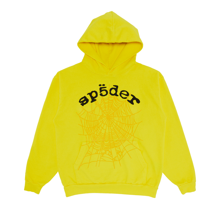 Толстовка с капюшоном Sp5der Legacy 'Желтая'