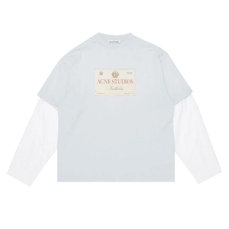 Acne Studios｜ (CL0322 AAB) Acne Studios - Layered print t-shirt - Light grey