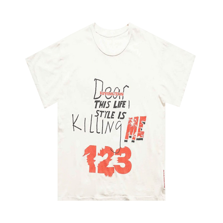 Buy RIVINGTON roi Rebis Killing Me T-Shirt 'White' - KILM SS90