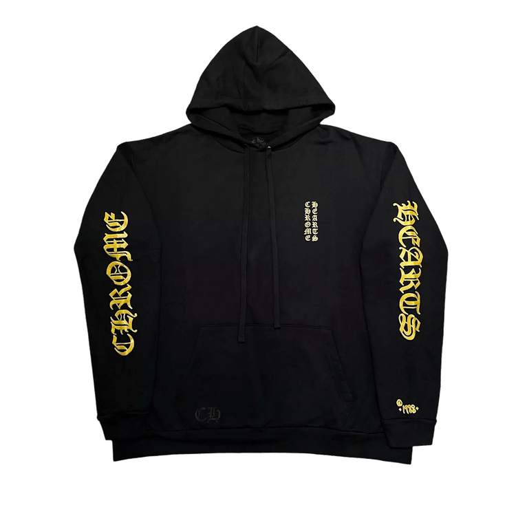 Buy Chrome Hearts 1988 Hoodie Gold Glitter 'Black/Gold' - 01383
