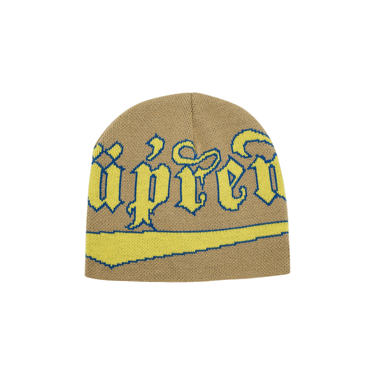 Buy Supreme New Era Accent Beanie 'Khaki' - FW24BN67 KHAKI | GOAT