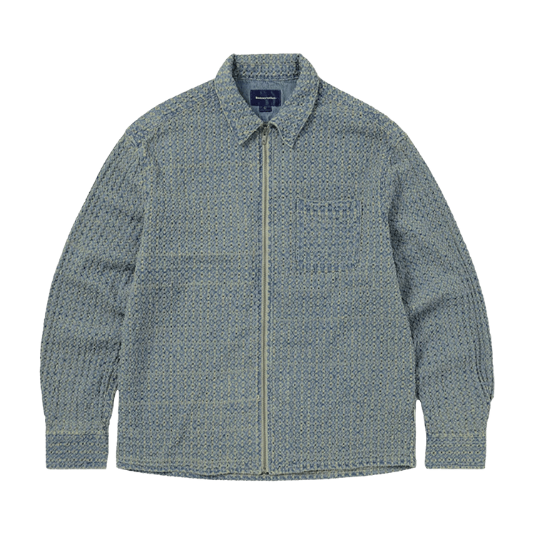 Buy thisisneverthat Damaged Denim Shirt 'Washed Blue