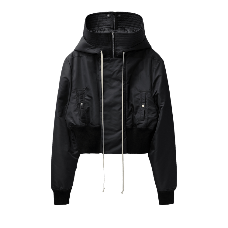 Buy Rick Owens Cropped Alice Parka 'Black' - RU02D6774 WSF 09