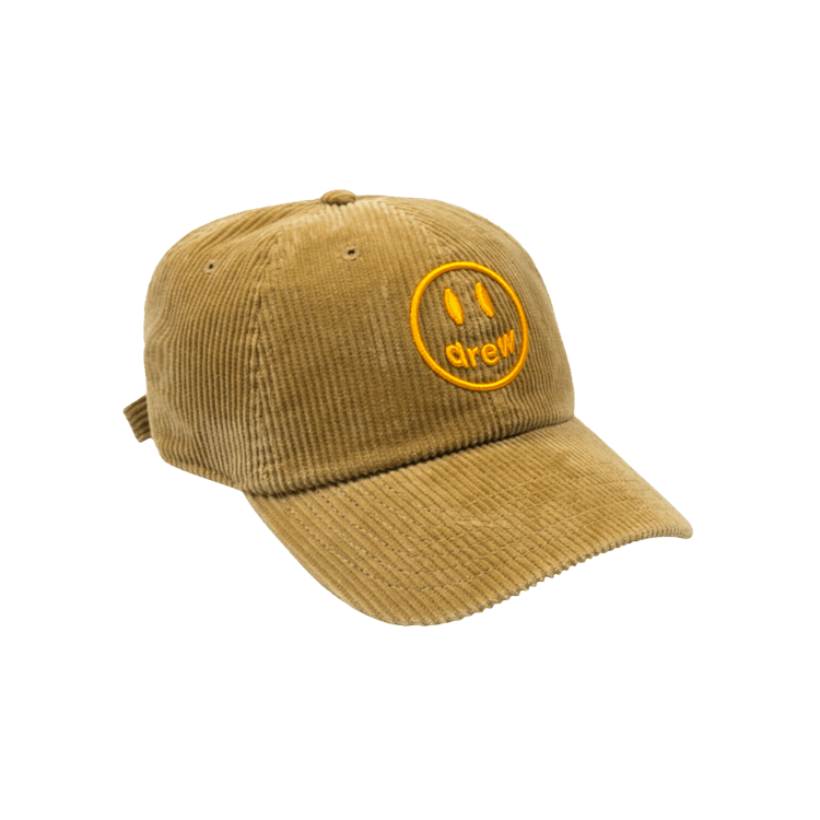 Buy Drew House Smiley Corduroy Dad Hat 'Reddish Brown' - DH C111