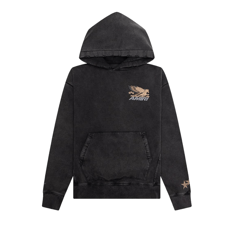 Buy Amiri Vintage Pegasus Hoodie 'Black' - AMJYHD1088 BLAC