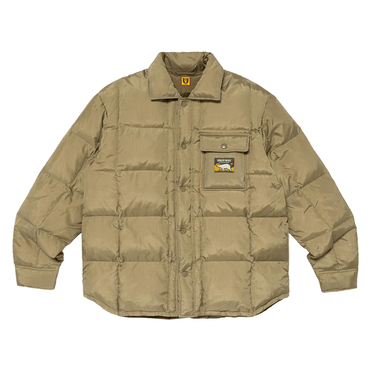 Buy Human Made Down Shirt Jacket 'Olive Drab' - HM28JK035 Buy Human Made Down Shirt Jacket 'Olive Drab' - HM28JK035