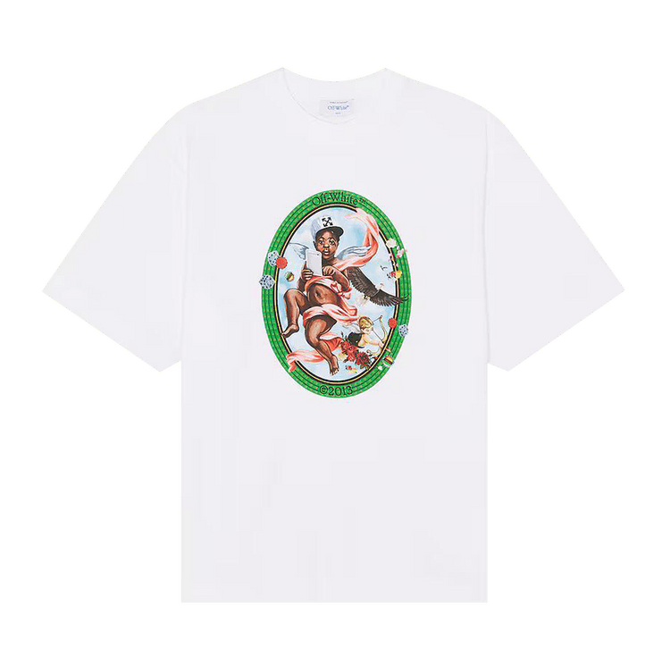 Buy Off-White Fresco Oval Skate Short-Sleeve Tee 'White/Black