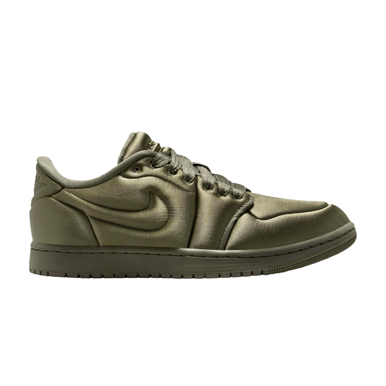 Jordan 1 Low Method of Make Satin Medium Olive (Women's)