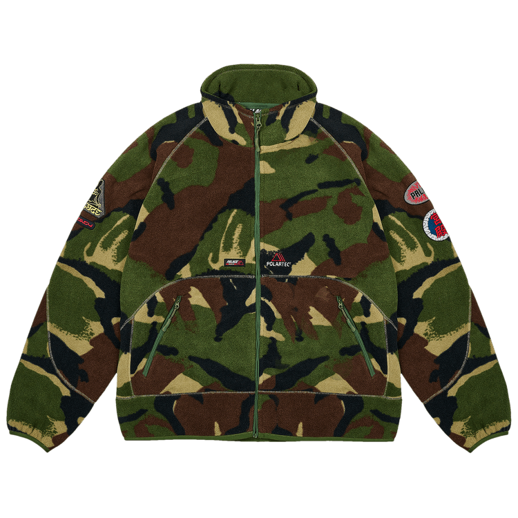 Buy Palace Polartec Full Zip Funnel 'Woodland Camo