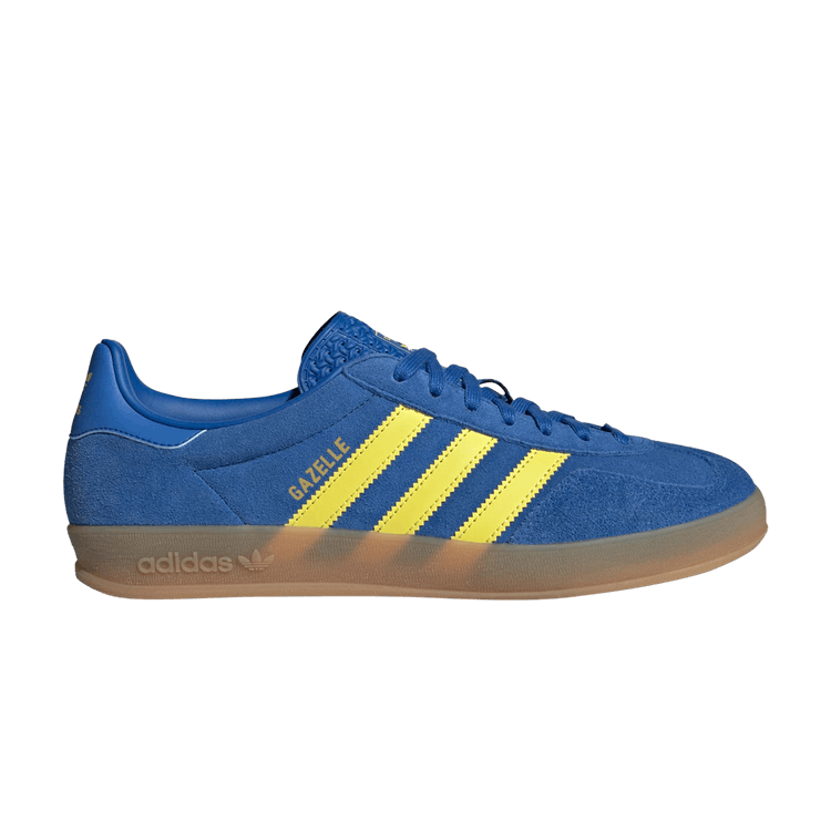 国内配送 adidas GAZELLE INDOOR BLUE/PURE SULFUR/GUM adidas Gazelle Indoor Blue Pure Sulfur Gum JQ2691 Men's Size