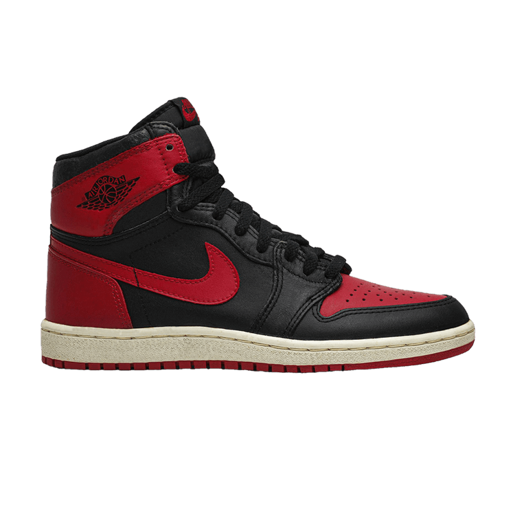 Buy Air Jordan 1 High 'Bred' 1985 - 4281 | GOAT Buy Air Jordan 1 High 'Bred' 1985 - 4281 | GOAT