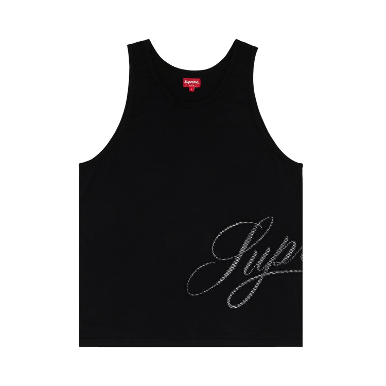 Buy Supreme Mesh Script Tank Top 'Black' - SS21KN84 BLACK | GOAT