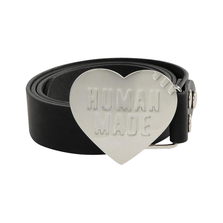Buy Human Made Heart Leather Belt 'Silver' - HM29GD078 SILV