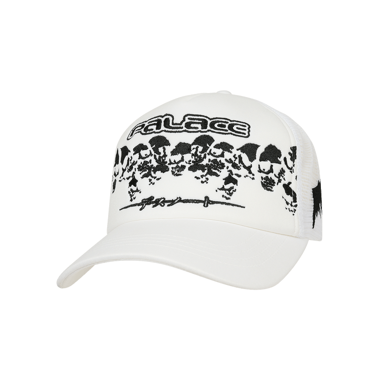 Buy Palace x Death Note Trucker 'White' - P28H035 | GOAT AU