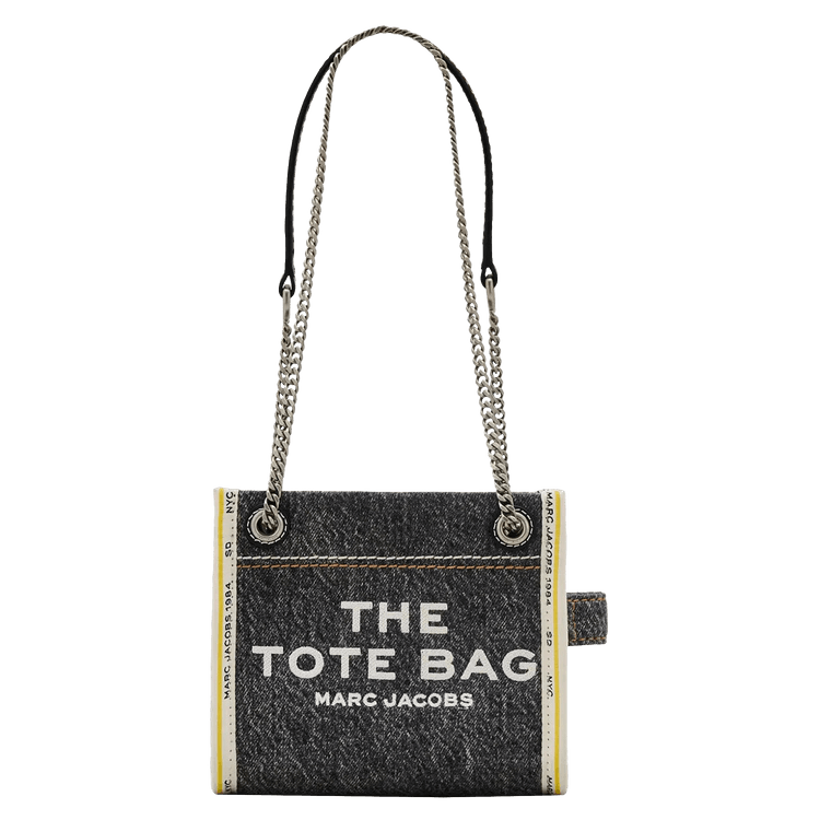 Buy Marc Jacobs Denim Chain Crossbody Tote Bag 'Black Wash