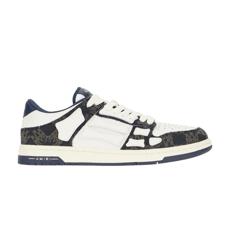 Amiri Amiri Checkered Skeleton Low Top Sneaker in Black & White | FWRD