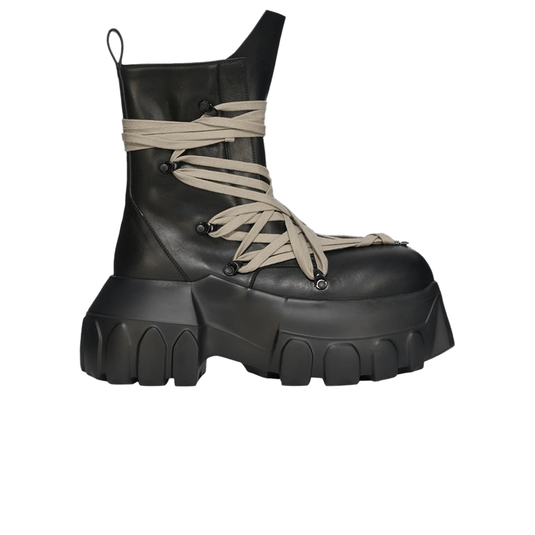 Megalace Mega Tractor lace-up boots in black - Rick Owens
