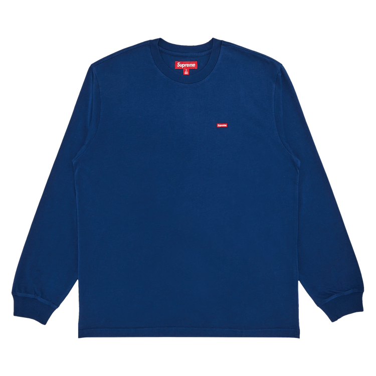 Buy Supreme Small Box Long-Sleeve Tee 'Dark Royal' - SS25KN3 DARK