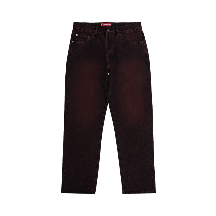 レビュー高評価商品 Buy Supreme Regular Jean 'Overdyed Red' - SS25P31 OVERDYED パンツ