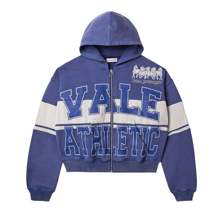 Buy Vale Forever Derby Zip Up Hoodie 'Navy' - 11451 1FW240119DZUH