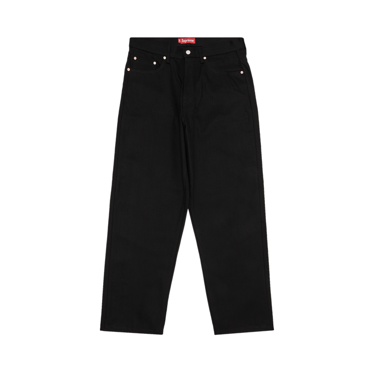 Buy Supreme Rigid Baggy Selvedge Jean 'Rigid Black' - SS25P26