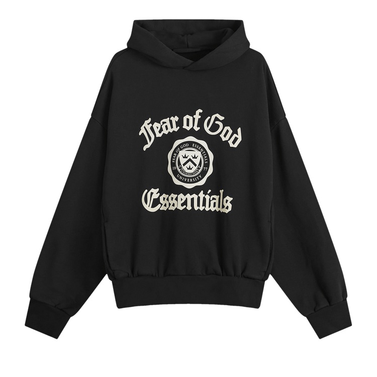 【ESSENTIALS】FLEECE CREWNECK / BLACK(192HO246260F) Buy Fear of God Essentials Fleece Crewneck II 'Black