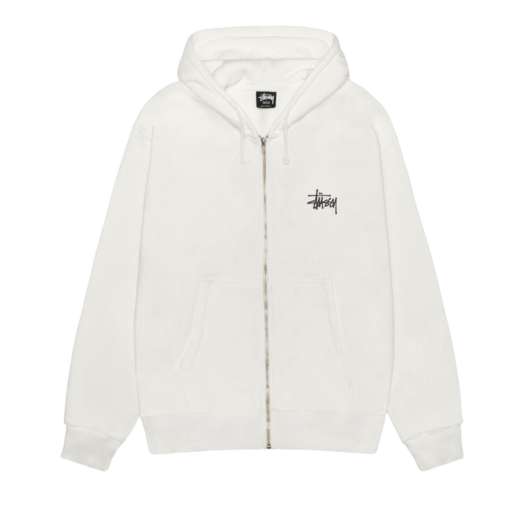 Buy Stussy Basic Zip Hoodie Pigment Dyed 'Natural' - 1975001 NATL