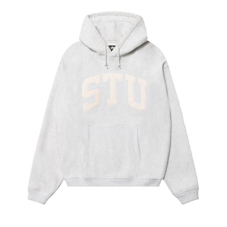 Buy Stussy Stu Appliqué Hoodie 'Ash Heather' - 118578 ASHH | GOAT