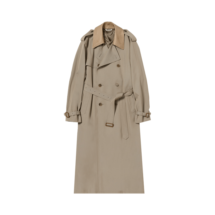 ジャケット・アウター AURALEE Wool cashmere Trench Coat Buy Auralee Wool Trench Coat 'Khaki Beige' - A25SC04MC KHAK | GOAT