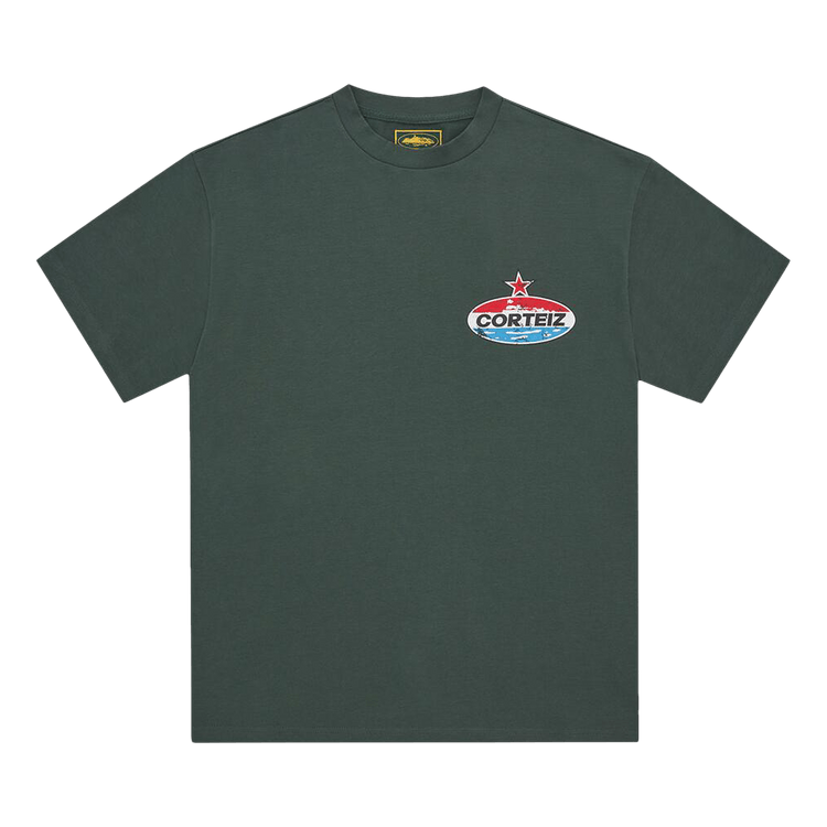 トップス Corteiz game shirt Buy Corteiz Motor Heavyweight Tee 'Forest Green' - CRTZ0304