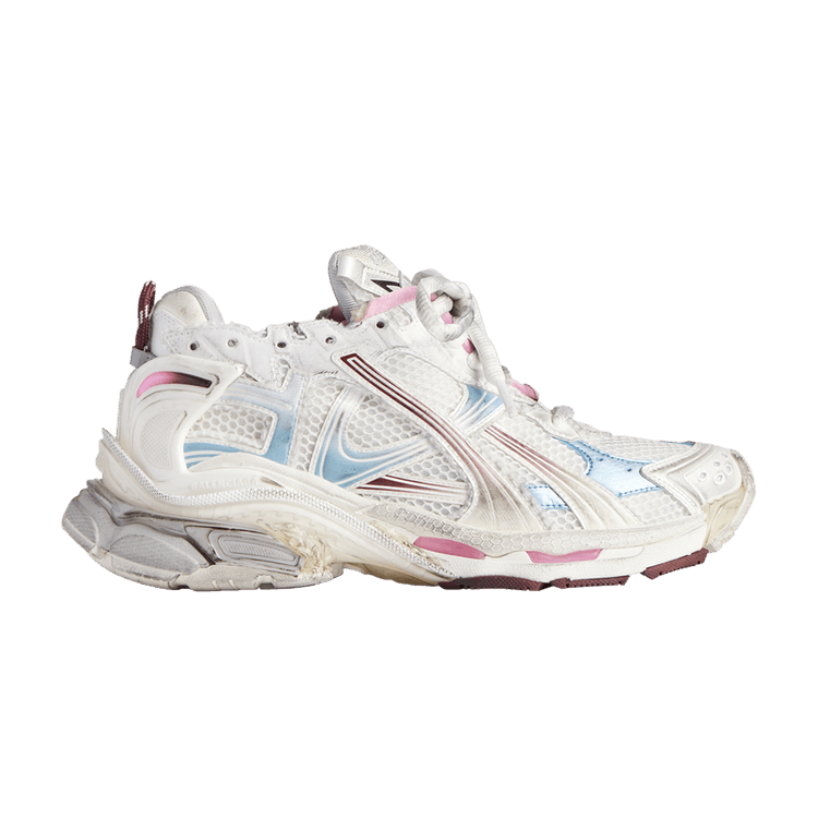 スニーカー BALENCIAGA SNEAKER (772767WRUNG 9245) Balenciaga Runner sneaker white//blue/pink/grey | TheDoubleF