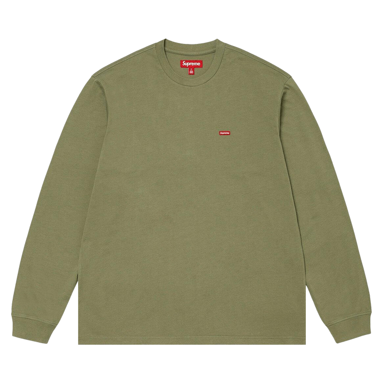 Buy Supreme Small Box Long-Sleeve Tee 'Washed Olive