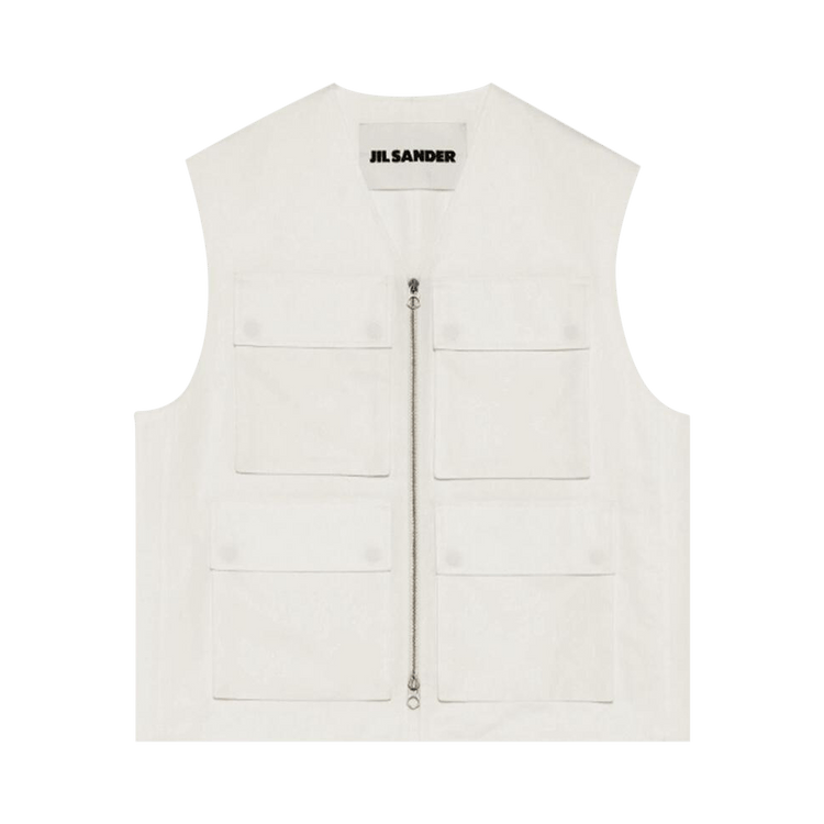 Buy Jil Sander Cargo Vest 'Latte' - J22SW0001 J45266 101 | GOAT CA