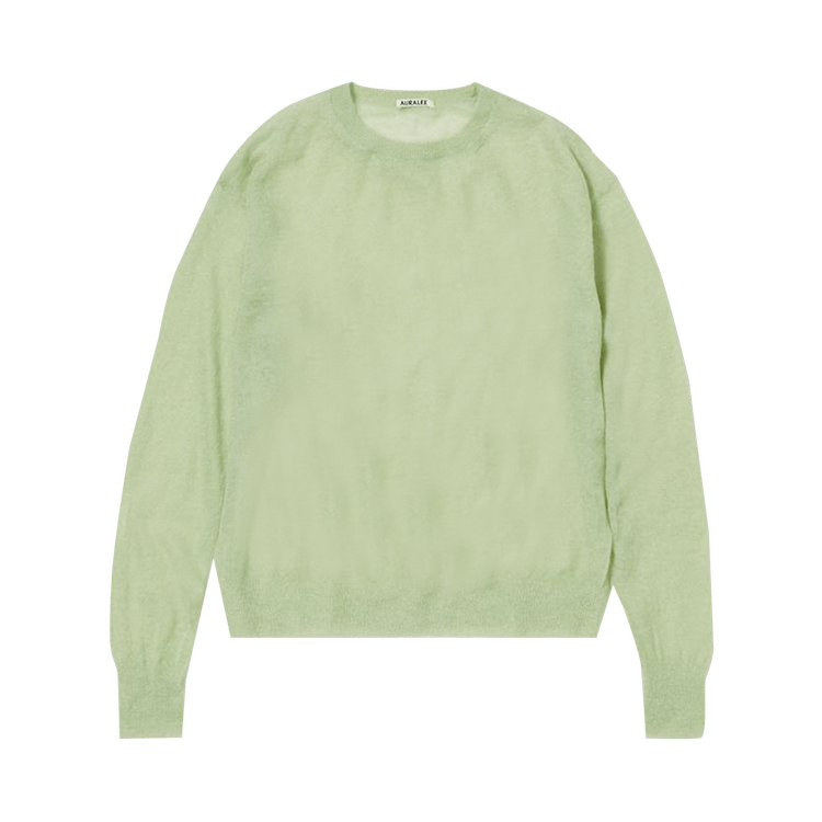 トップス Auralee knit Auralee Super Fine Wool Rib Knit Big P/O Top Yellow | Cultizm
