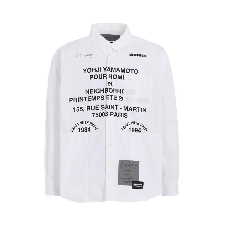 Buy Yohji Yamamoto x Neighborhood Shirt 'White' - HP B95 054 1 | GOAT